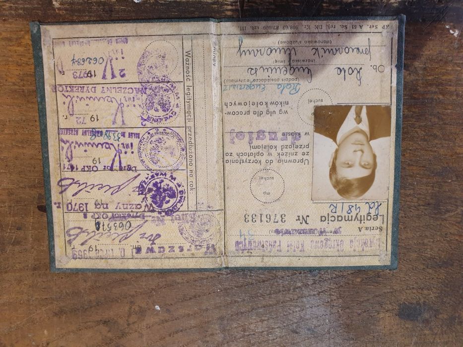 Stare dokumenty legitymacja