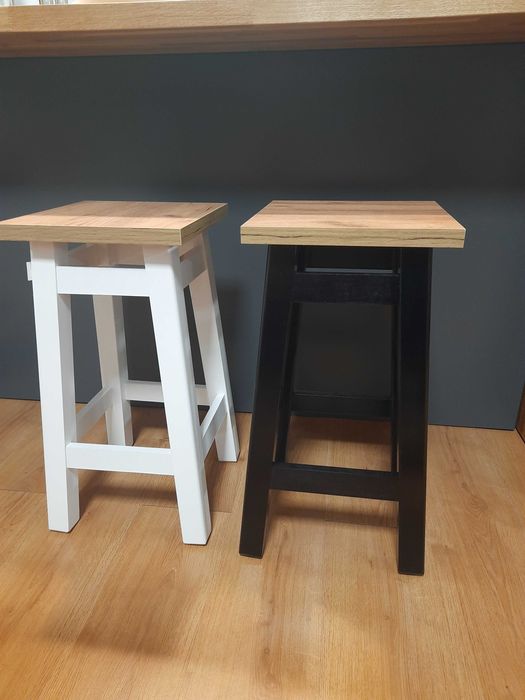 Półhoker DYKAS dąb złoty / czarny / biały