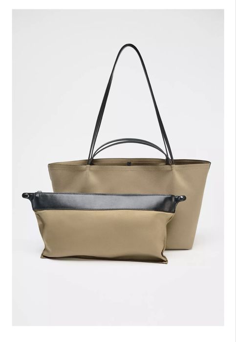 Сумка шопер Zara коричнева