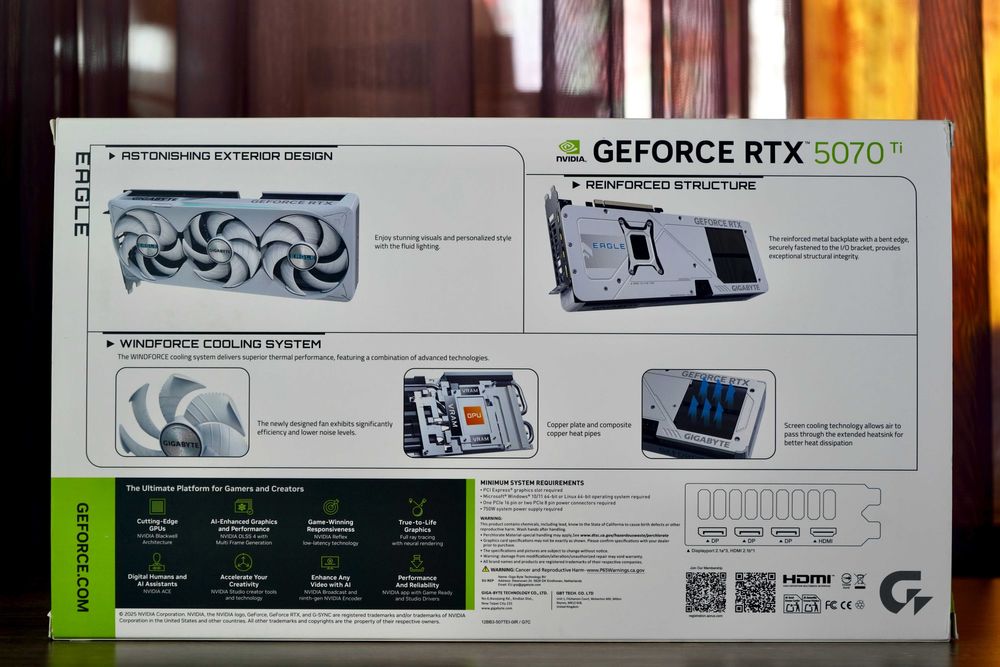 Видеокарта Gigabyte RTX 5070 Ti EAGLE OC ICE SFF 1 шт. NEW!