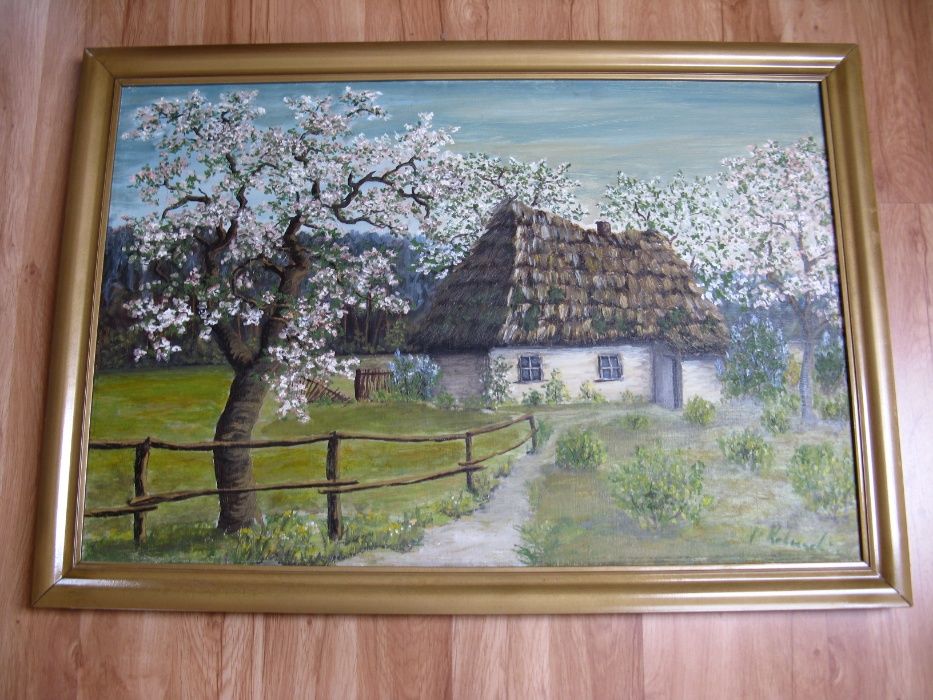 obraz ręcznie malowany na płótnie