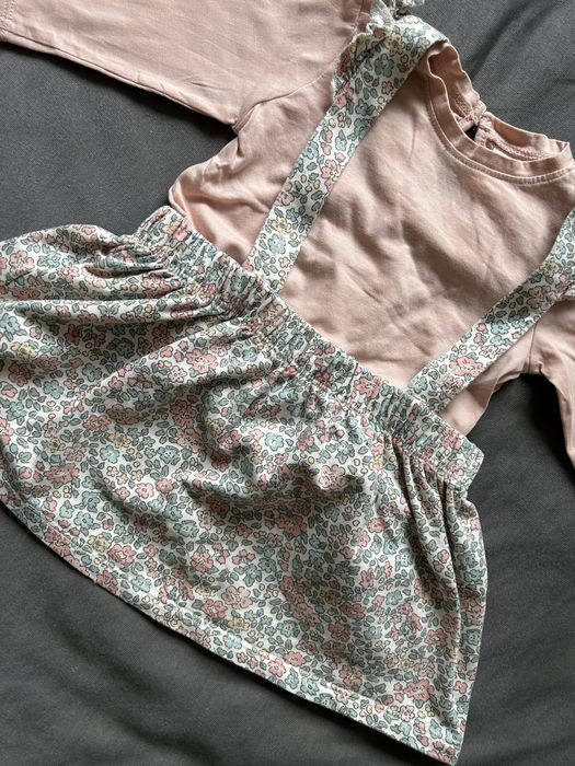 Komplet dla dziewczynki spódniczka i bluzka H&M 68