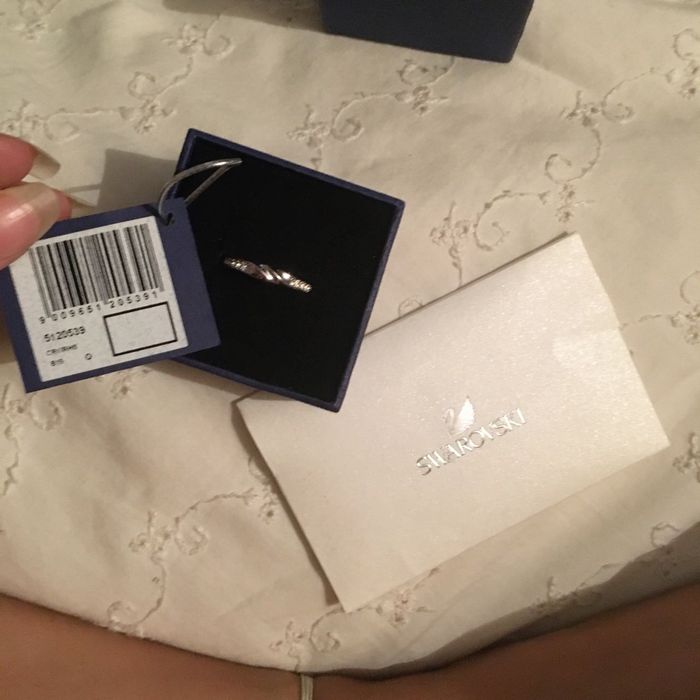 anel SWAROVSKI verdadeiro