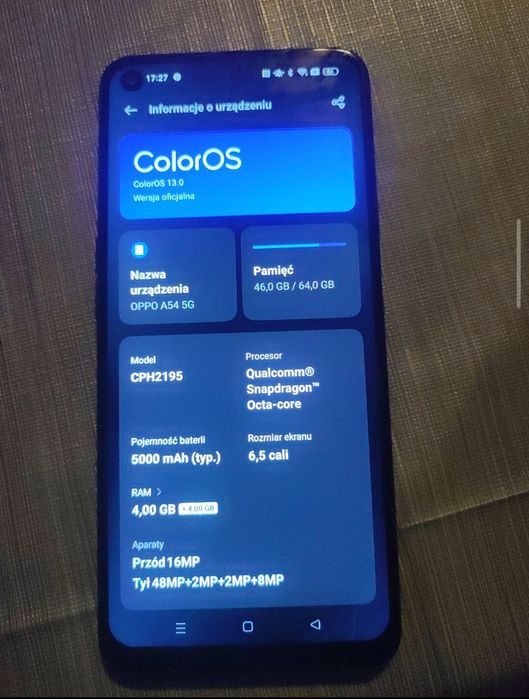 OPPO A54  stan bardzo dobry