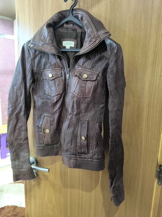 Casaco em pele Bershka Tamanho S