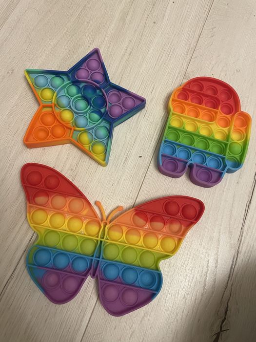 Поп-ит pop it игрушка Бабочка звездочка among as