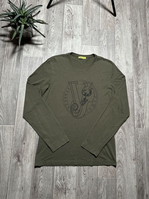 Лонгслив Versace Jeans Couture Tiger Print Cotton Long Sleeve