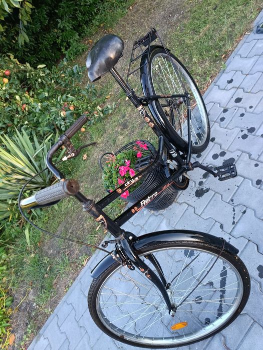 Rower Retro city line czarny