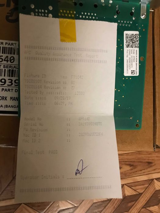 Карта управления UPS Network Management Card 3  APC AP9640, AP9641