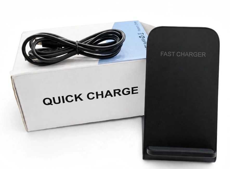Szybka Ładowarka Bezprzewodowa FAST CHARGER - Stojak QUICK CHARGE - Nowa