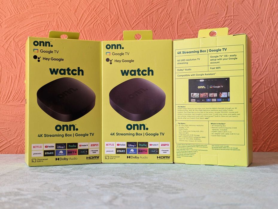 Onn TV Box 4K с Google TV. НОВЫЙ. ВНИМАНИЕ!