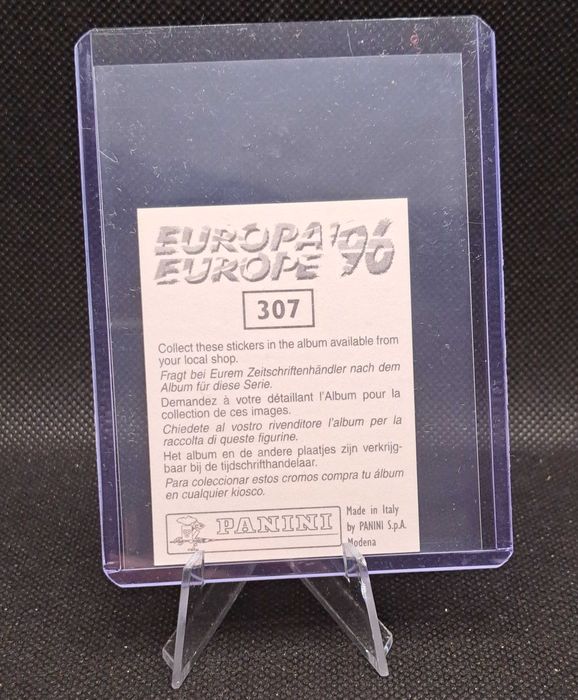 4 Cromos - Jogadores Estrela Portugal - Euro 1996 - Panini