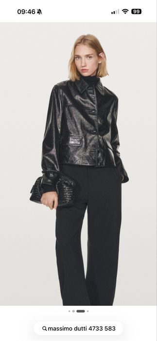 Шкіряна куртка Massimo Dutti, L