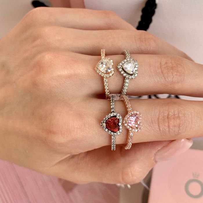 Каблучка Пандора Pandora оригінал кільце Кольцо «Червоне серце» нова