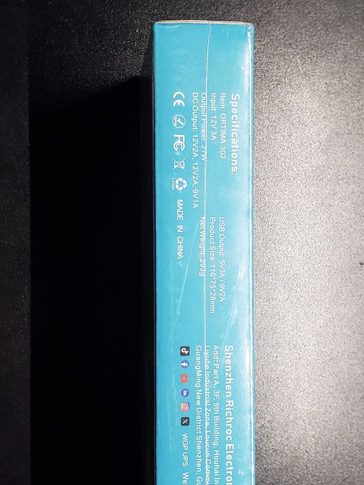 Мини UPS ДБЖ для роутера, оптики, видеонаблюдения WGP 302 13500mAh