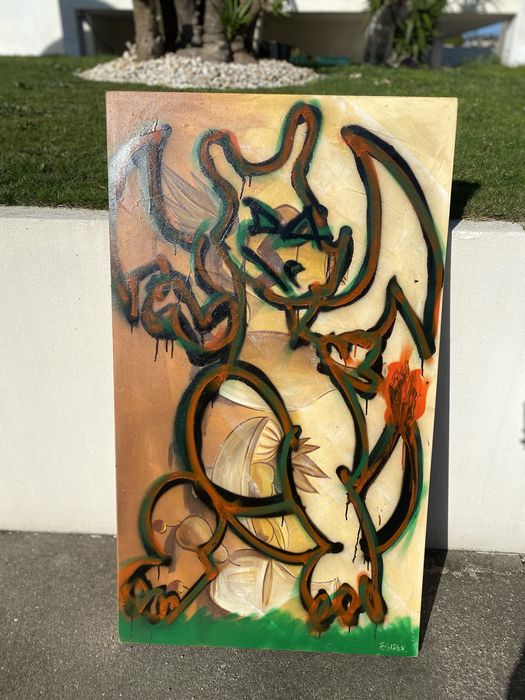 Quadro pintado a oleo