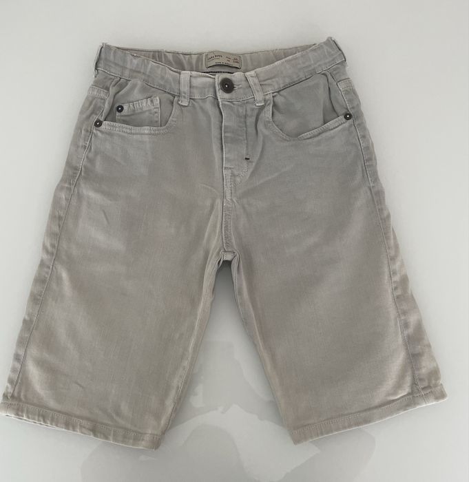 Calções ganga cinzentos rapaz 10 anos Zara