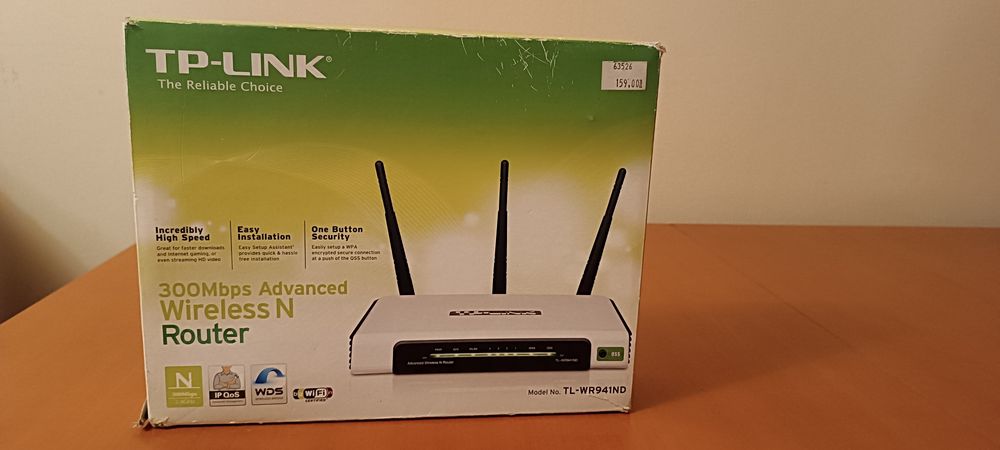 Router TP-Link TL-WR941ND Wi-Fi 4 (802.11b/g/n) 300 Mbps
