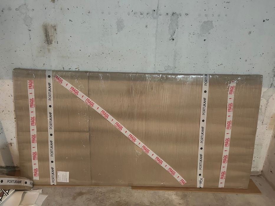 Mesa de vidro retangular “Portukahf” 2,20m x 1m