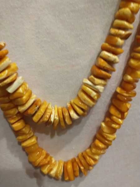 bursztyny - dwa sznury