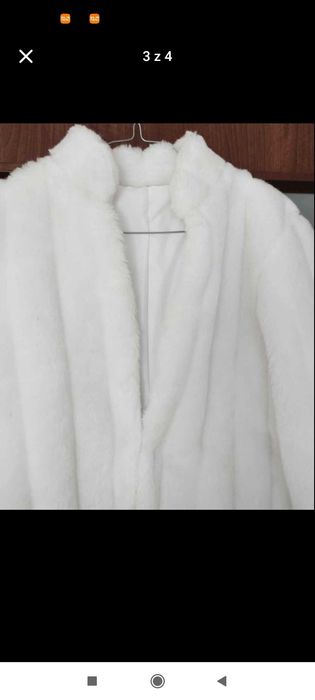 Kurteczka futerko ślubne rozmiar 36