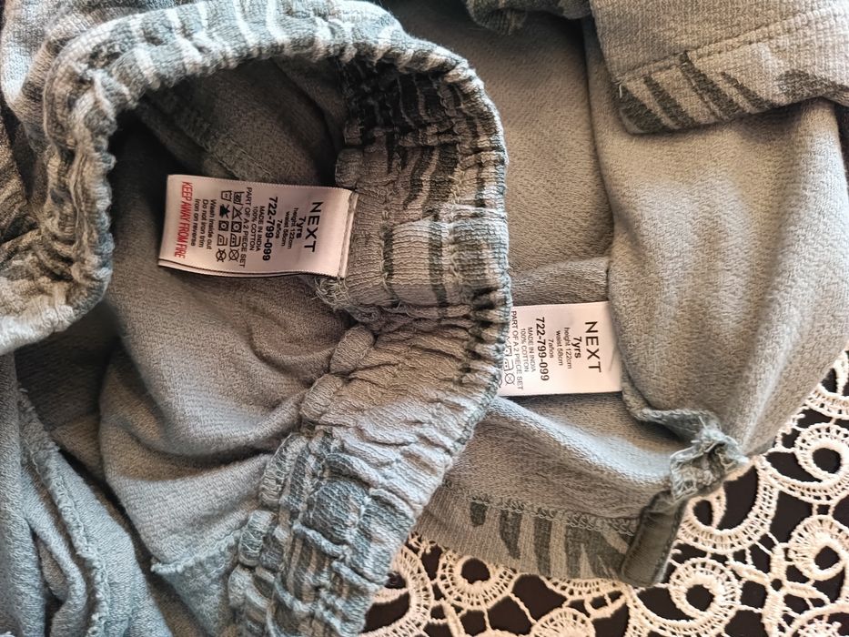 Komplet letniej koszula plus spodenki 122