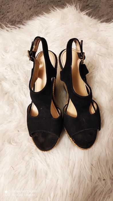 Buty na koturnie jak nowe 36