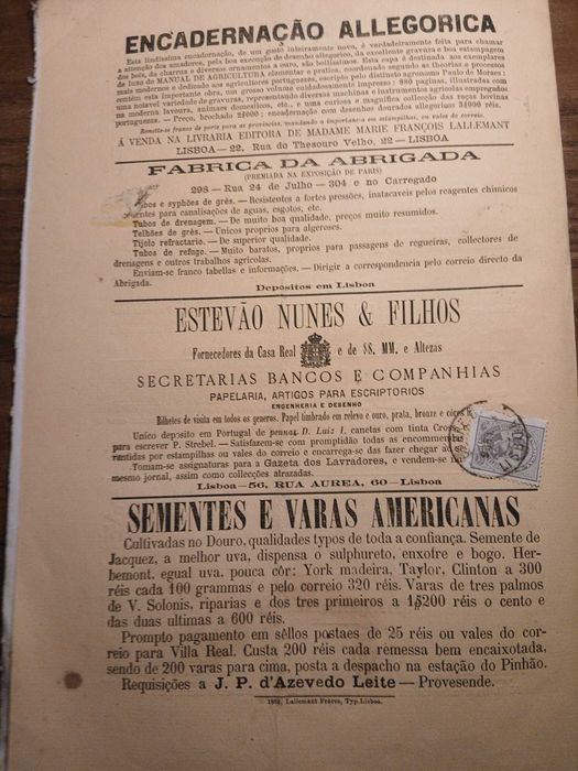 Gazeta dos Lavradores, Março de 1883