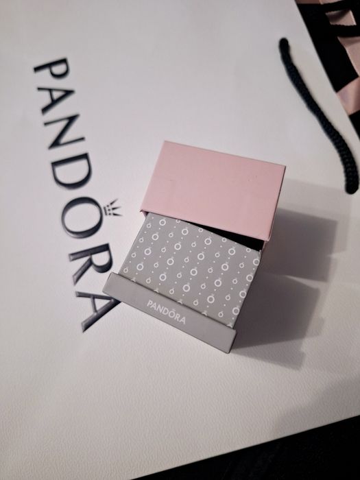 Torebka + Pudełko Prezentowe Pandora • na Charms Kolczyki Pierścionek