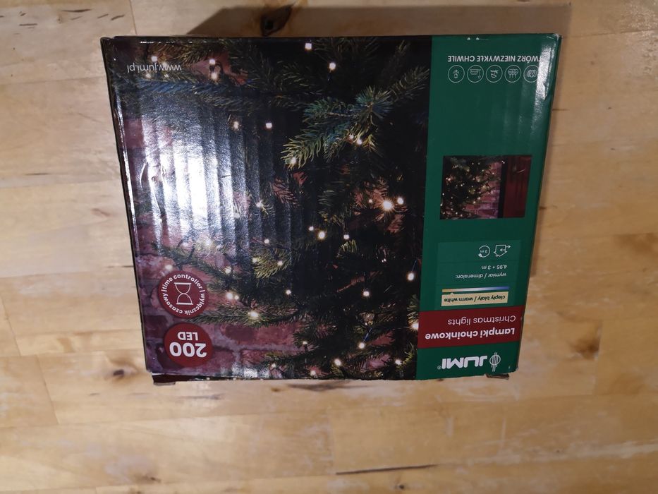 Lampki nowe LED 200, choinkowe, barwa ciepła