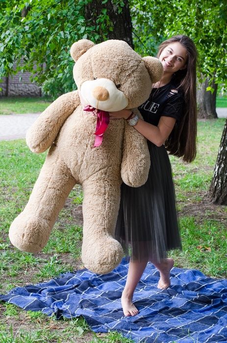 Великий плюшевий ведмедик Монті 200 см! Купити ведмедика