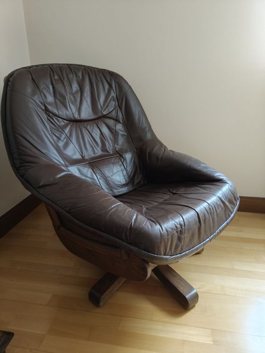 Fotel skórzany obrotowy