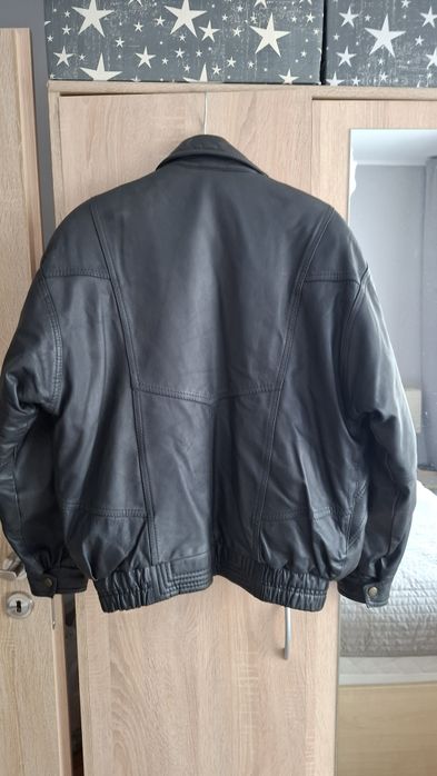 Kurtka męska skórzana z PRL-u