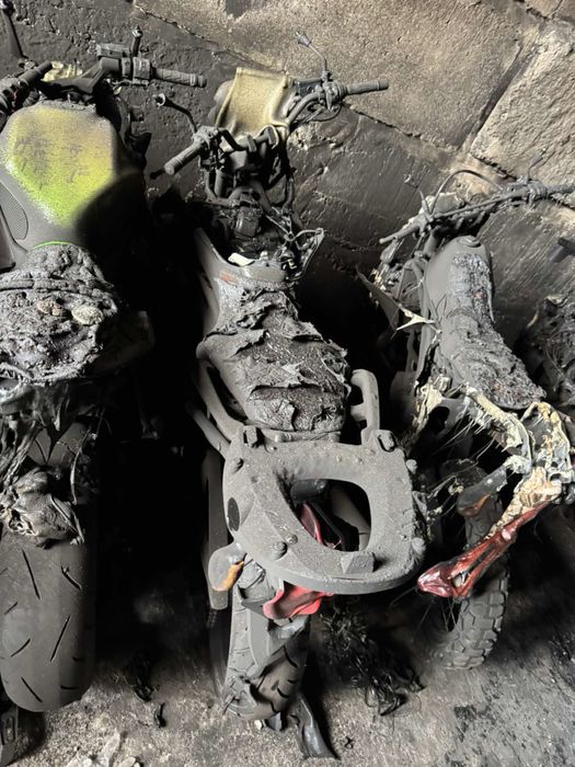 Honda NC700 integra сгорели мото