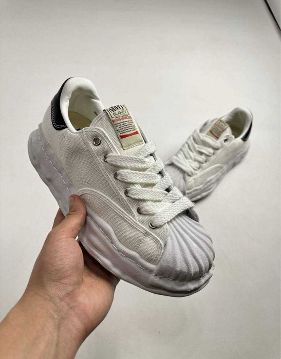 MMY BLAKEY Maison Mihara Yasuhiro кеди кросівки білі кеды дутые