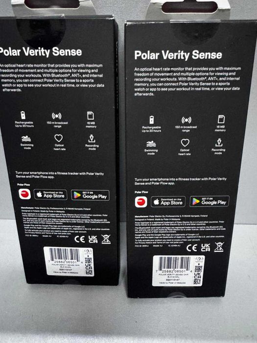Наручний датчик пульсу Polar Verity Sense HR Black M-XXL Новий!