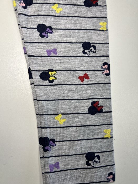 Legginsy dziewczęce szare myszka minnie r.122