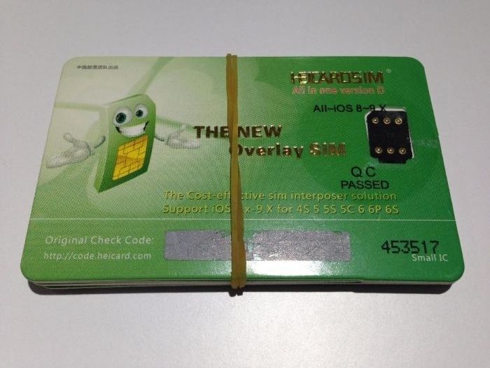 R-sim, Р-сим Aio 6 , QPE, eSIM . Разблокировка iPhone