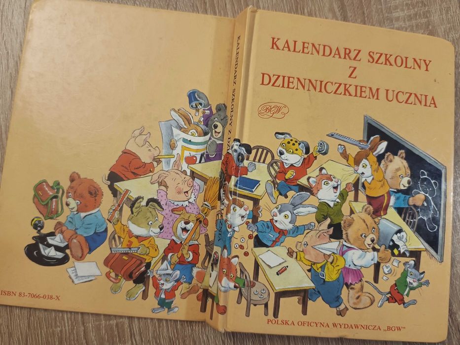 Kalendarz szkolny z dzienniczkiem ucznia lata 90te wyd. BGW
