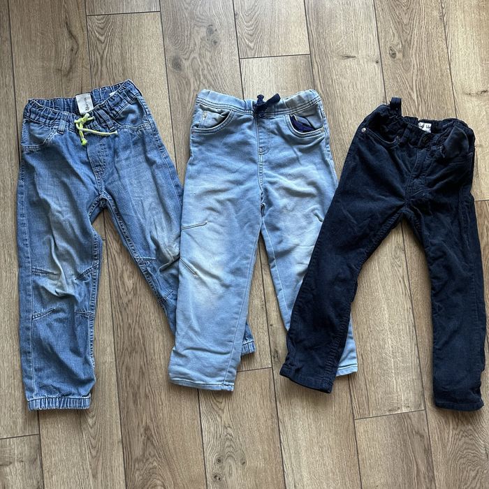 Spodnie klasyczne dzinsowe zestaw