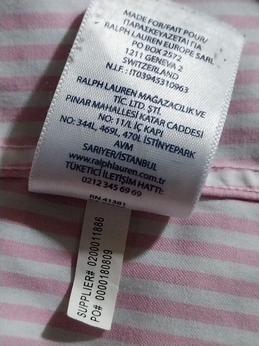 Ralph Lauren męska koszula taliowana z bawełny 39 M