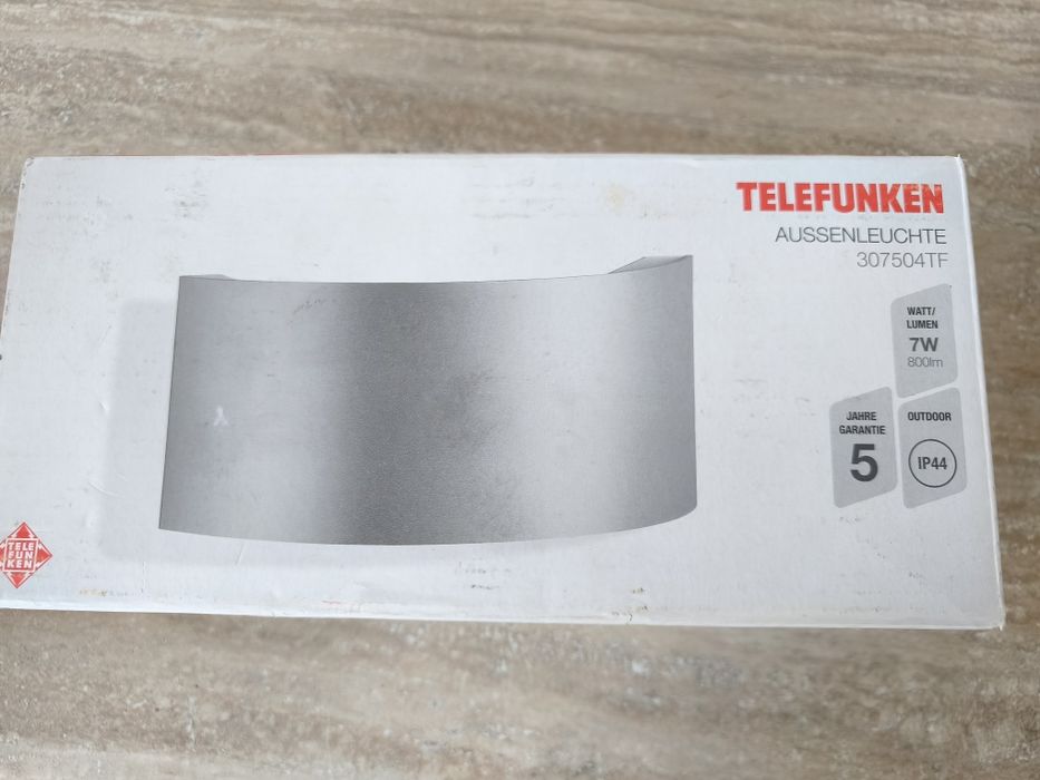 Zewnętrzna lampa aluminium srebrny