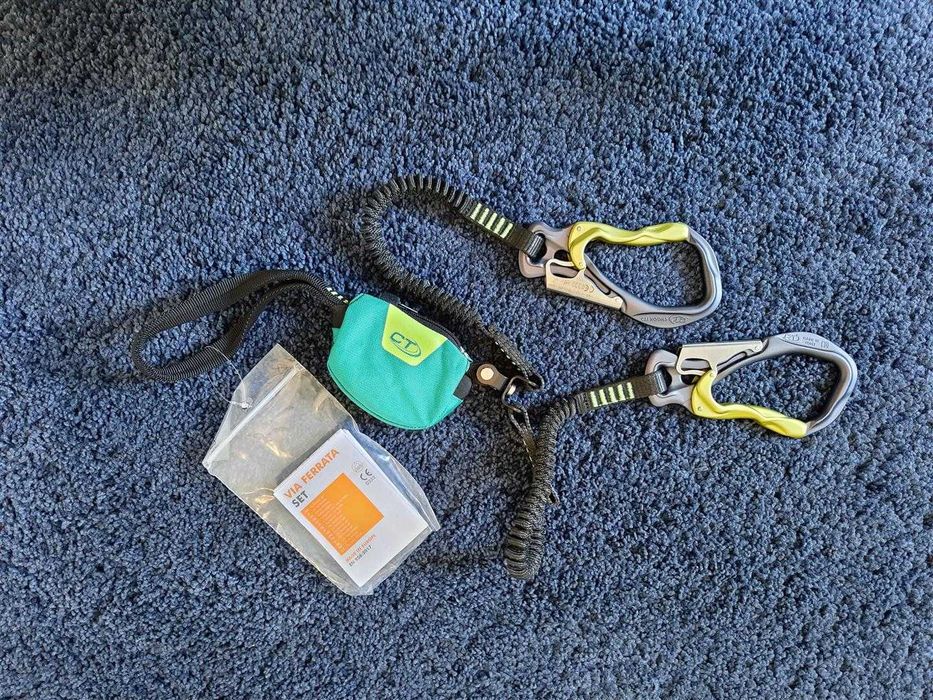 Zestaw via ferrata kask uprząż lonża WYPOŻYCZENIE cała Polska