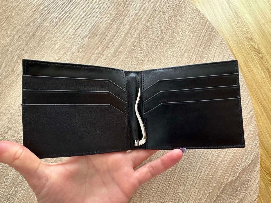 Зажим для денег из нат. кожи крокодила питона черный, коричневый