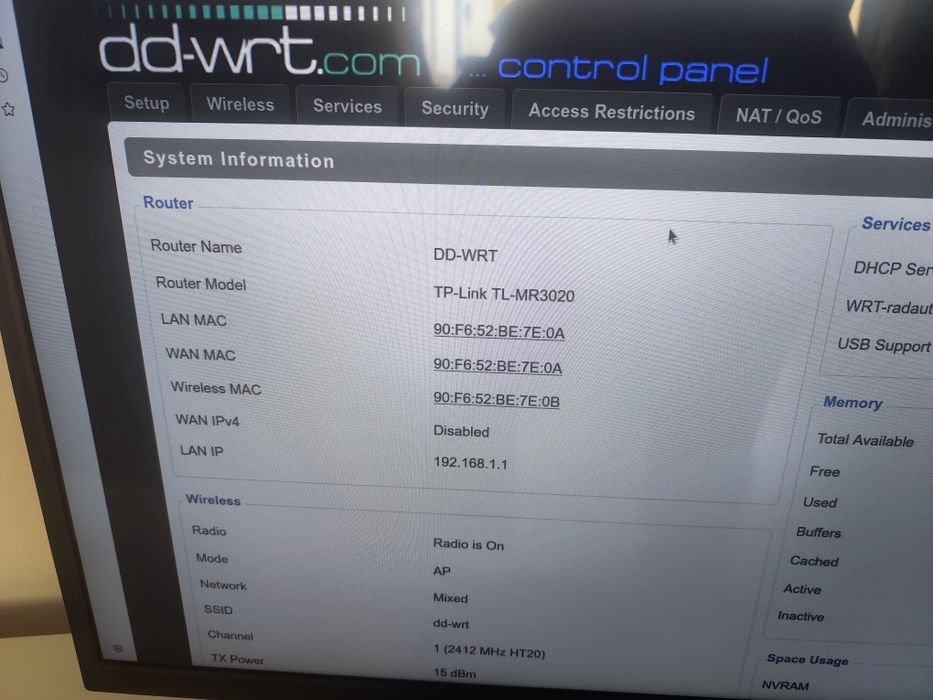 Router Tp-link 3020 4g lte na dd-wrt