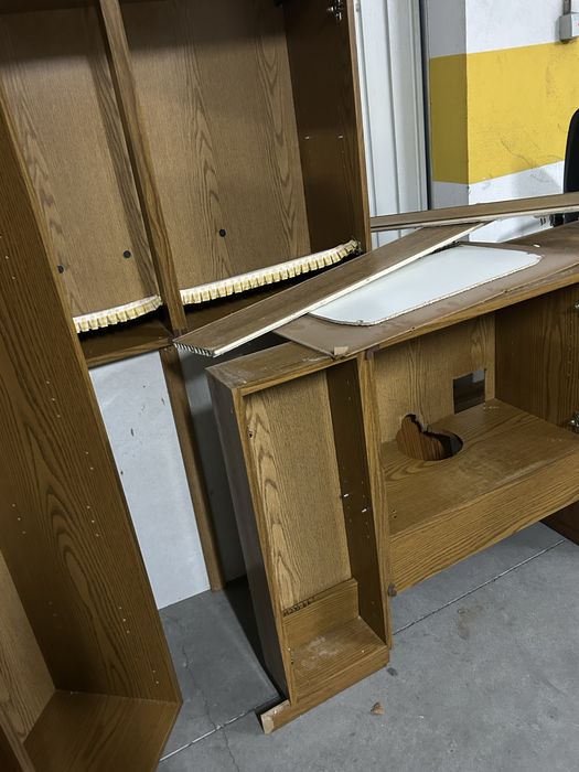 Cozinha usada em carvalho