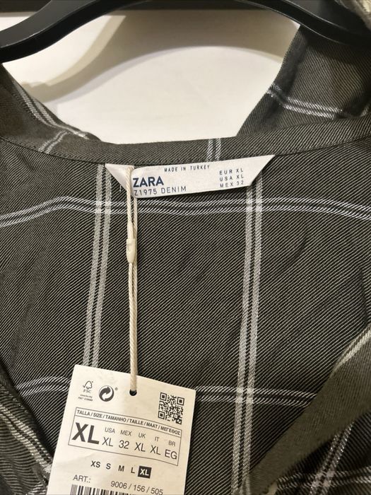 Платя Zara оливковий/зелений з срібним колір