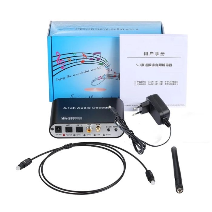 HDMI ARC конвертер аудіо декодер звуку Spdif блютуз в аналоговий 5.1