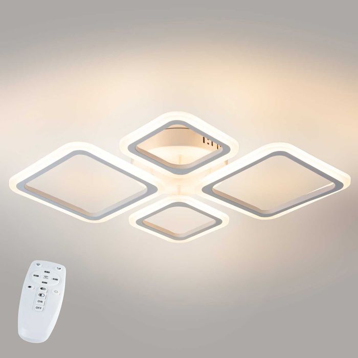 LED люстри, лампи, світильники з пультом, 3 режими! Гарантія 12 міс