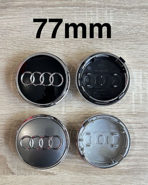 Conjunto 4 Centros Jantes Audi 56mm 60mm 61mm 65mm 68mm 69mm 77mm